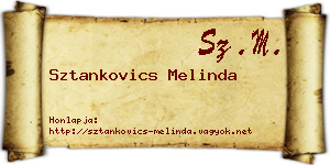 Sztankovics Melinda névjegykártya